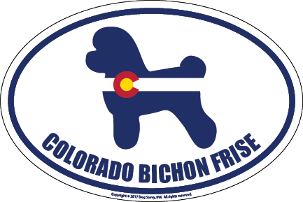 Colorado Breed Sticker Bichon Frise