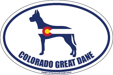 Colorado Breed Sticker Great Dane