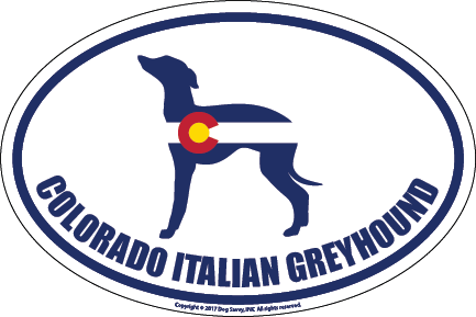 Colorado Breed Sticker Italian Greyhound