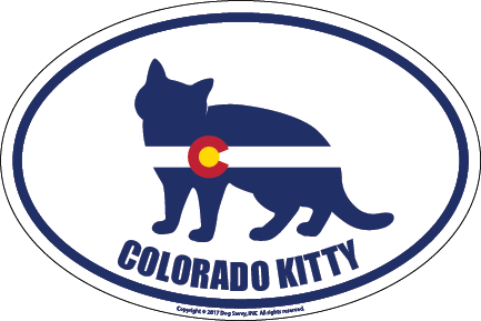 Colorado Breed Sticker Kitty