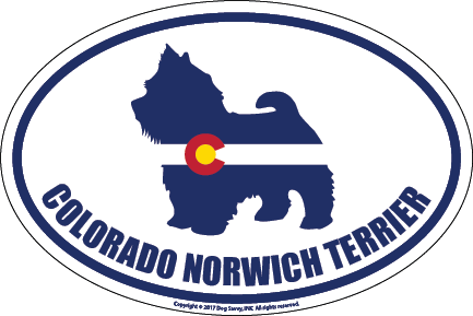 Colorado Breed Sticker Norwich Terrier